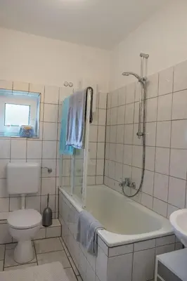 Ein Badezimmer in der Unterkunft Ferienwohnung Bärbel