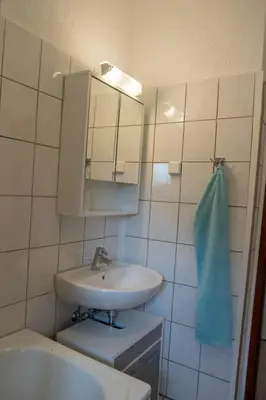 Ein Badezimmer in der Unterkunft Ferienwohnung Bärbel