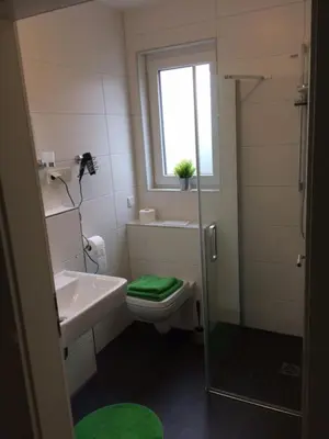 Ein Badezimmer in der Unterkunft Bergcafè - Hotel Kammann