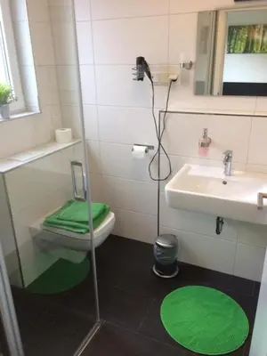 Ein Badezimmer in der Unterkunft Bergcafè - Hotel Kammann