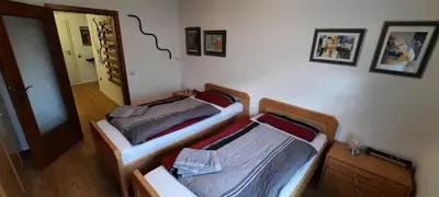 Ein Bett oder Betten in einem Zimmer der Unterkunft Arrive & Relax - Volkmar
