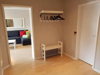 Ein Sitzbereich in der Unterkunft Haus Homann-Schneider, Wohnung Wetter