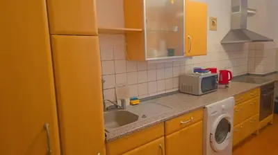 Küche/Küchenzeile in der Unterkunft Johnny's wohnen auf Zeit