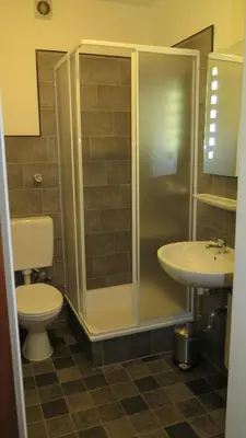 Ein Badezimmer in der Unterkunft Johnny's wohnen auf Zeit