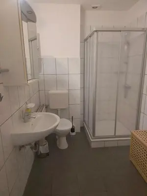 Ein Badezimmer in der Unterkunft Johnny's wohnen auf Zeit