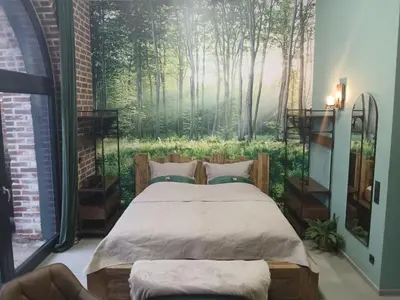Ein Bett oder Betten in einem Zimmer der Unterkunft Wagyu Farm Hof Holtmann