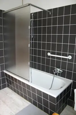 Ein Badezimmer in der Unterkunft Am Buchenberg