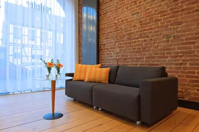 Ein Sitzbereich in der Unterkunft Gästehaus Rohleder