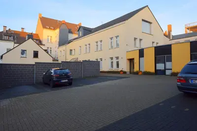 Das Gebäude in dem sich die Pension befindet