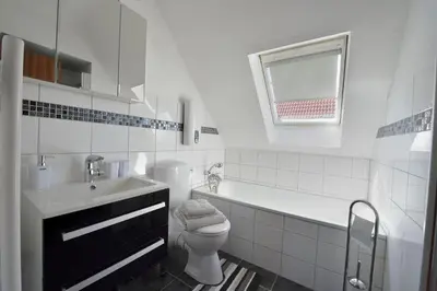Ein Badezimmer in der Unterkunft Ferienwohnungen Saarn