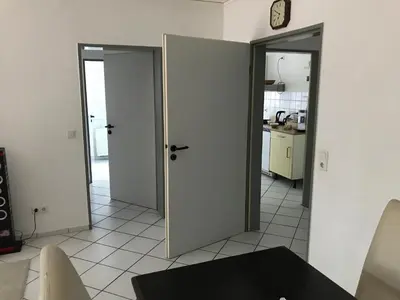 Küche/Küchenzeile in der Unterkunft 2 Zimmer Wohnung Wuppertal mit eigenen Terrasse