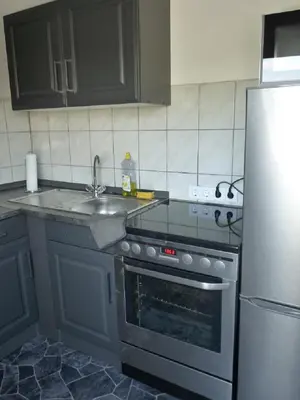 Küche/Küchenzeile in der Unterkunft Ferienwohnung in Düsseldorf Hassel
