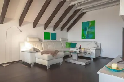 Ein Sitzbereich in der Unterkunft WK - Suite