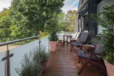 Ein Balkon oder eine Terrasse in der Unterkunft WK - Suite