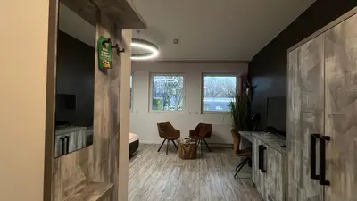 Küche/Küchenzeile in der Unterkunft VitaLounge Sports & Spa Hotel
