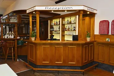 Lounge oder Bar in der Unterkunft Hotel Haus Kleimann-Reuer