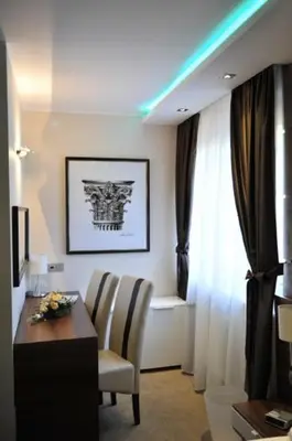 Ein Sitzbereich in der Unterkunft Hotel Bergischer Hof