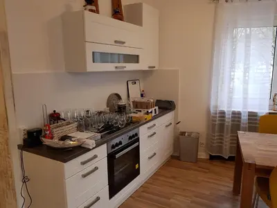 Küche/Küchenzeile in der Unterkunft FewoFaubelCentro 42 & 54 & 62 m2