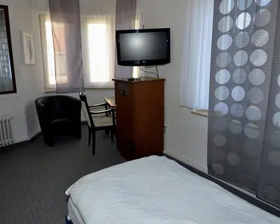 TV/Unterhaltungsangebot in der Unterkunft Hotel-Nachtwächter