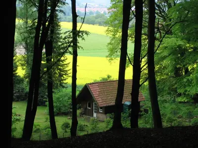 Ein Garten an der Unterkunft Kleine Wohnung mit Terrasse