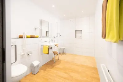 Ein Badezimmer in der Unterkunft Zur Alten Post