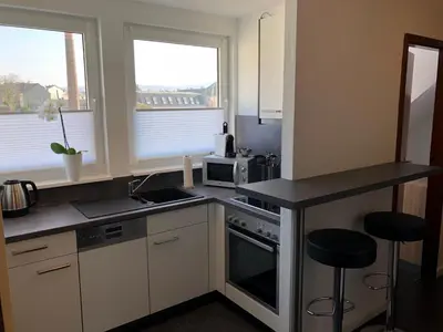 Küche/Küchenzeile in der Unterkunft City-Apartment