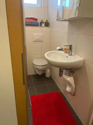 Ein Badezimmer in der Unterkunft Gemütlich