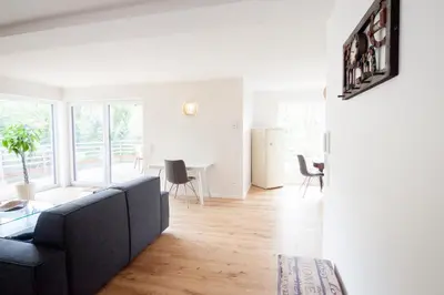 Ein Sitzbereich in der Unterkunft Penthouse M