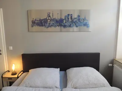 Ein Bett oder Betten in einem Zimmer der Unterkunft Zentrales Apartment Gelsenkirchen - City und Komfort