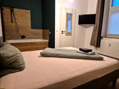 Ein Bett oder Betten in einem Zimmer der Unterkunft Zentrales Apartment Gelsenkirchen - City und Komfort