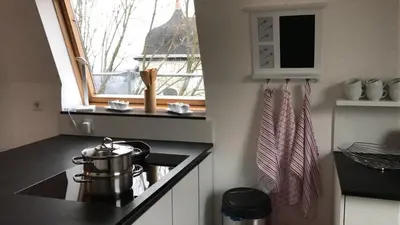 Küche/Küchenzeile in der Unterkunft Stadtvilla Kö97 - Apartment Relax