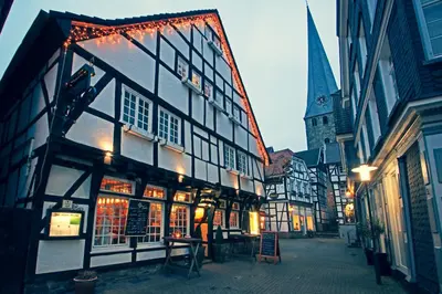 Das Gebäude in dem sich das Hotel befindet