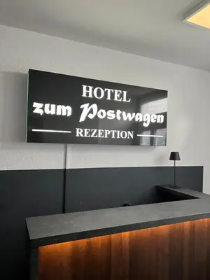 Lobby/Rezeption in der Unterkunft Hotel zum Postwagen
