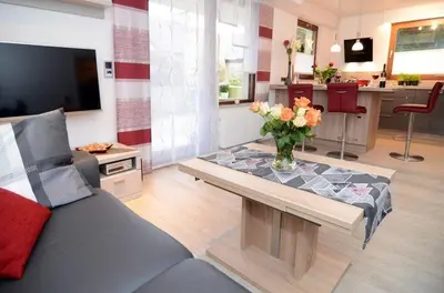 TV/Unterhaltungsangebot in der Unterkunft Ferienwohnung Marion