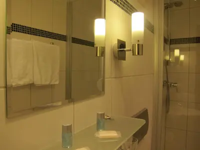 Ein Badezimmer in der Unterkunft Hotel-Restaurant Große-Wilde