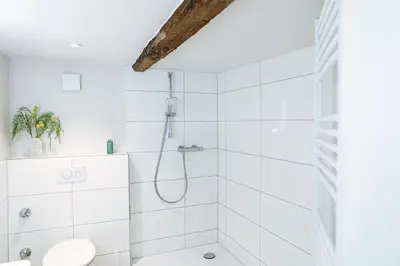 Ein Badezimmer in der Unterkunft Landhotel Bonsmann's Hof