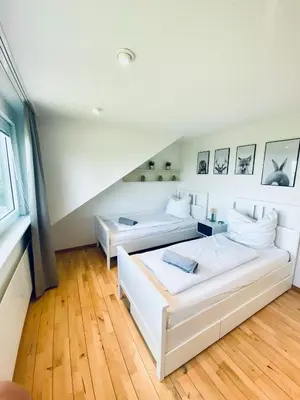 Ein Sitzbereich in der Unterkunft Blankensteiner Seeblick