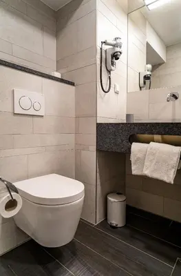 Ein Badezimmer in der Unterkunft Hotel am Stadtpark