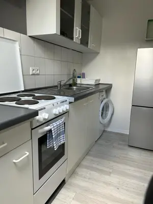 Küche/Küchenzeile in der Unterkunft Apartment Widey Str. 52