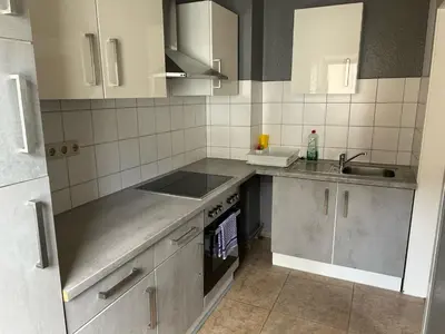 Küche/Küchenzeile in der Unterkunft Apartment Widey Str. 52