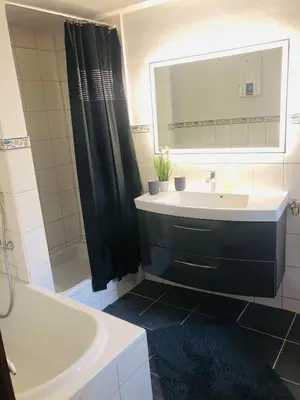 Ein Badezimmer in der Unterkunft Apartment Unna-Massen mit eigener Sauna
