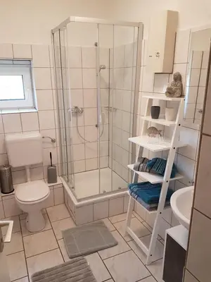 Ein Badezimmer in der Unterkunft Ferienwohnung Veit