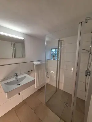 Ein Badezimmer in der Unterkunft Alte Schmiede