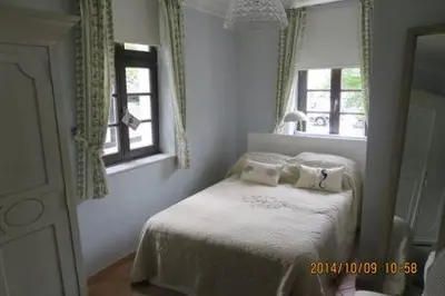 Ein Bett oder Betten in einem Zimmer der Unterkunft Bürgerhaus Langenberg