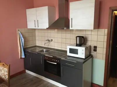 Küche/Küchenzeile in der Unterkunft Wagner Ferien Apartments