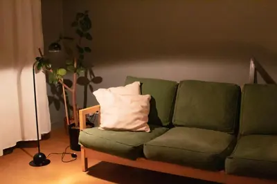 Ein Sitzbereich in der Unterkunft new design apartment