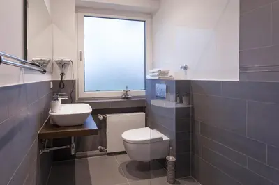 Ein Badezimmer in der Unterkunft Hotel Angerland Garni
