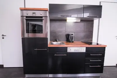 Küche/Küchenzeile in der Unterkunft Petul Apart Hotel Am Ruhrbogen