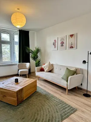 Ein Sitzbereich in der Unterkunft Schöne 3-Zimmer Wohnung im Herzen von Wuppertal