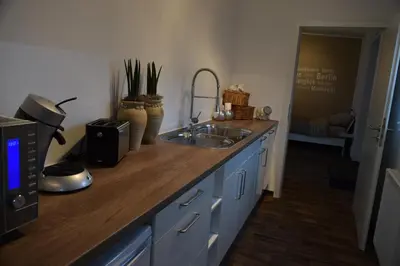 Küche/Küchenzeile in der Unterkunft Hostel Nordkirchen by Frerichmann